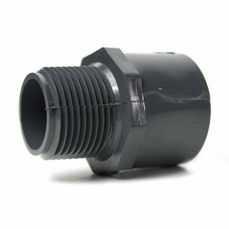 THRIFCO PLUMBING 2 Inch Slip x Threaded PVC Male Adapter SCH 80 8213196